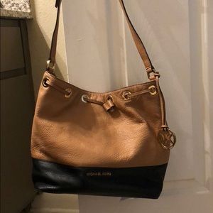 Michael Kors jewels leather draw string bag